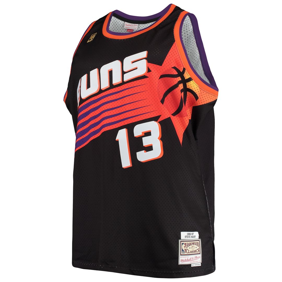 Phoenix Suns Steve Nash Mitchell & Ness Big & Tall Hardwood Classics 1996/97 Swingman Jersey - White Team Jersey Sports Fan Apparel