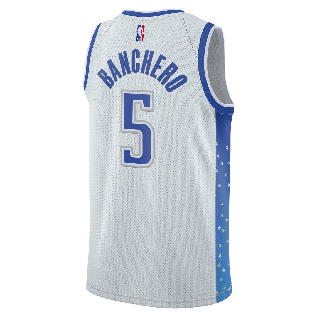 Orlando Magic Paolo Banchero Nike Unisex 2025/26 Swingman Jersey - Silver - City Edition Team Jersey Sports Fan Apparel