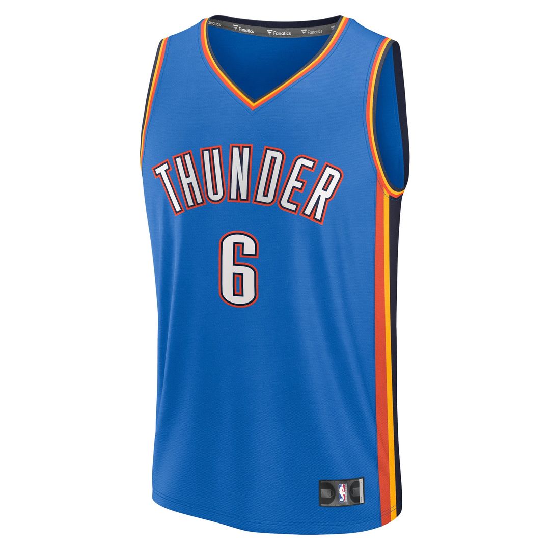 Oklahoma City Thunder Jaylin Williams Fanatics Fast Break Replica Player Jersey - Icon Edition - Blue Team Jersey Sports Fan Apparel