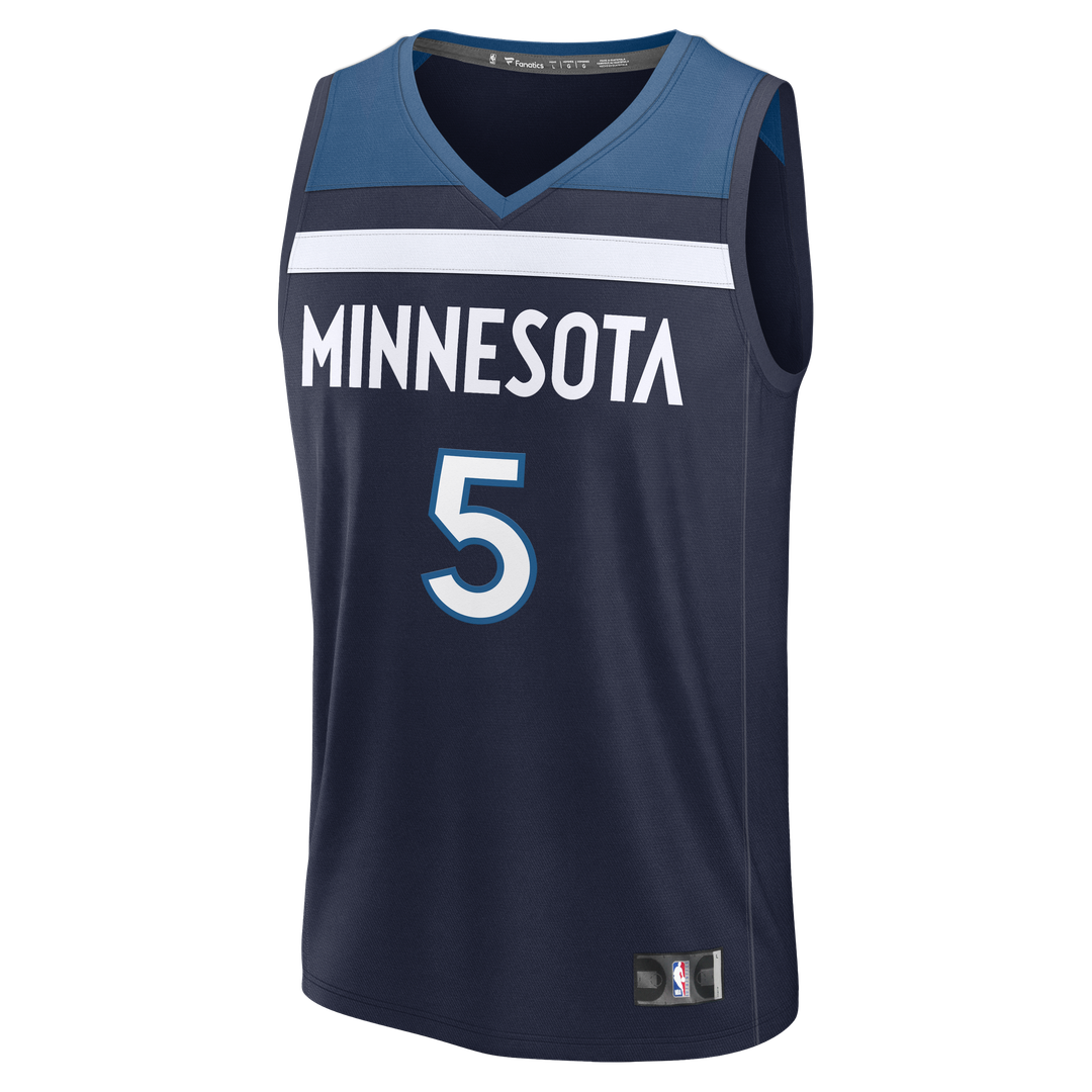 Minnesota Timberwolves Anthony Edwards Fanatics Fast Break Replica Player Jersey - Icon Edition - Navy Team Jersey Sports Fan Apparel