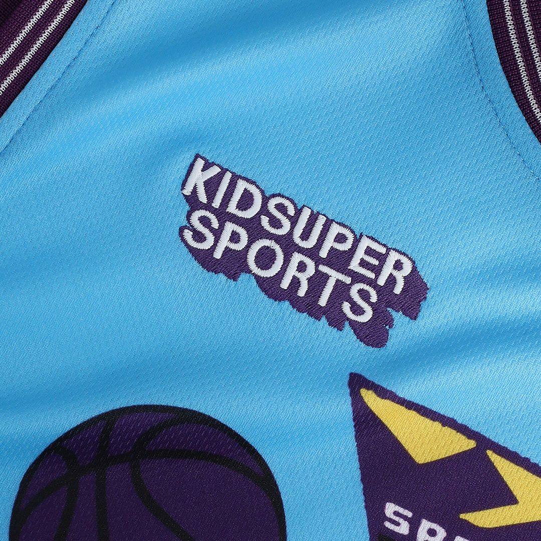 Sacramento Kings NBA & KidSuper Studios by Fanatics Unisex Hometown Jersey - Blue Team Jersey Sports Fan Apparel