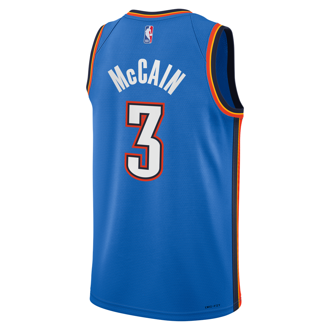 Oklahoma City Thunder Jared McCain Nike Youth Swingman Jersey - Icon Edition - Blue Team Jersey Sports Fan Apparel