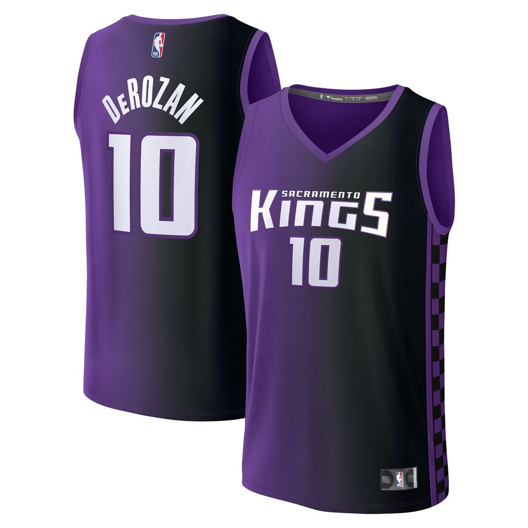 Sacramento Kings DeMar DeRozan Fanatics Fast Break Replica Jersey - Statement Edition - Purple Team Jersey Sports Fan Apparel