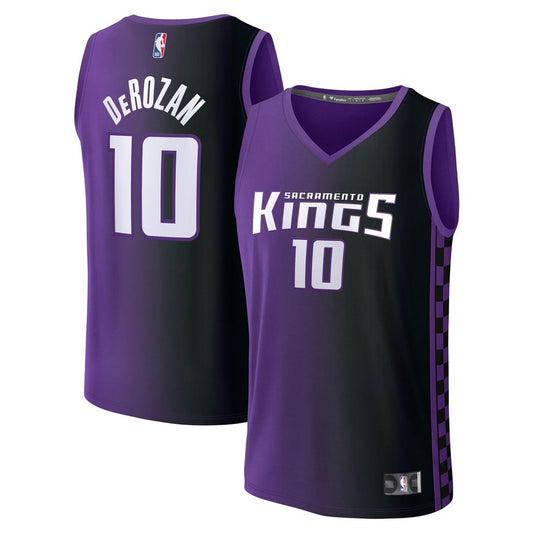 Sacramento Kings DeMar DeRozan Fanatics Fast Break Replica Jersey - Statement Edition - Purple Team Jersey Sports Fan Apparel