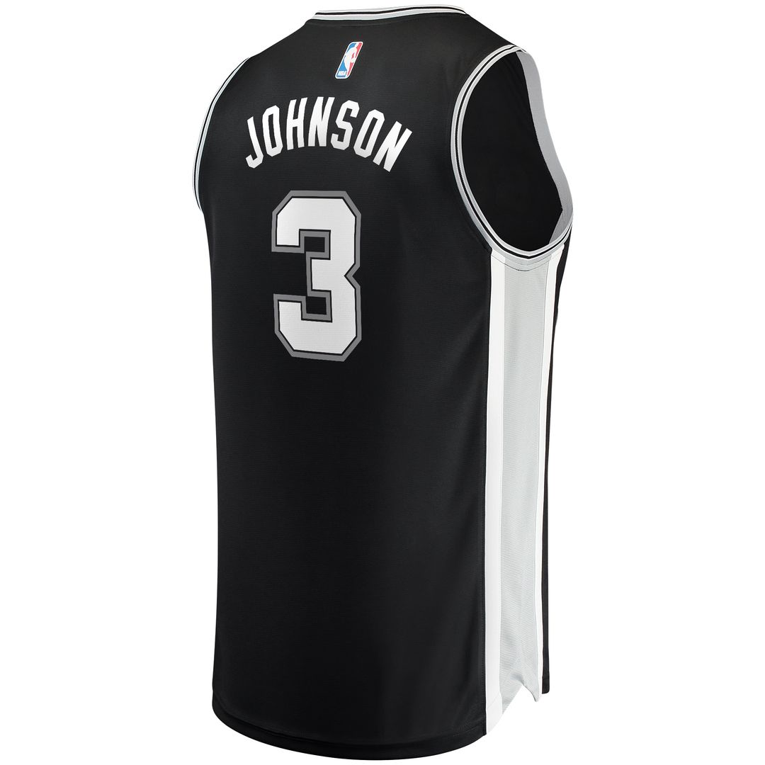 San Antonio Spurs Keldon Johnson Fanatics Fast Break Replica Jersey Black - Icon Edition Team Jersey Sports Fan Apparel