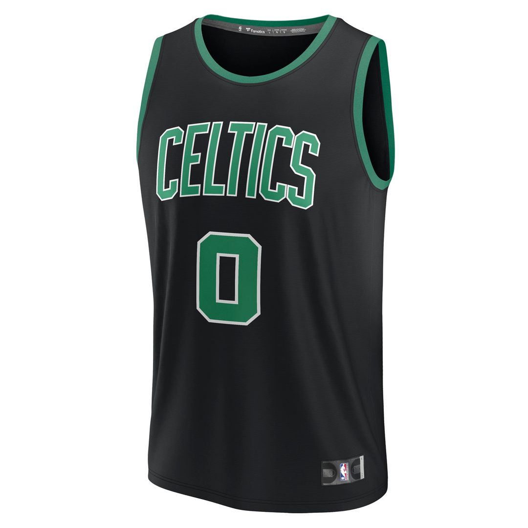 Boston Celtics Jayson Tatum Fanatics Fast Break Replica Player Jersey - Statement Edition - Black Team Jersey Sports Fan Apparel
