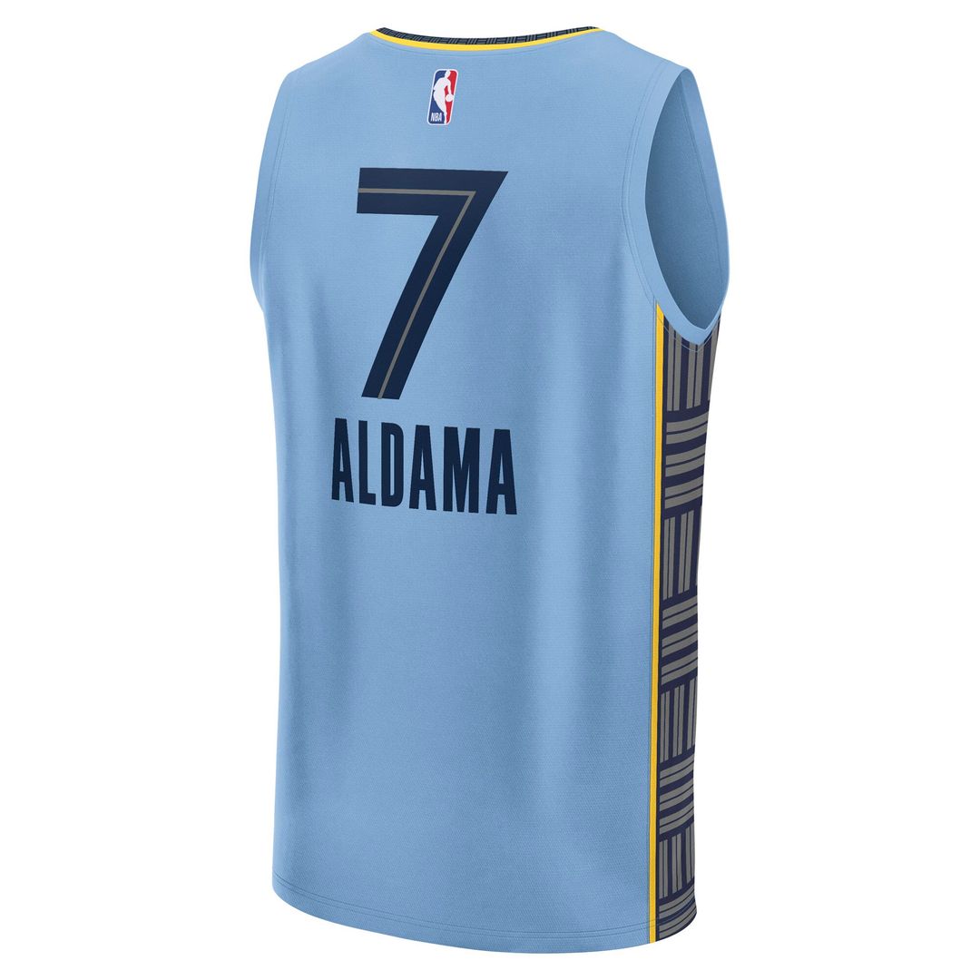 Memphis Grizzlies Santi Aldama Fanatics Fast Break Replica Player Jersey - Statement Edition - Light Blue Team Jersey Sports Fan Apparel
