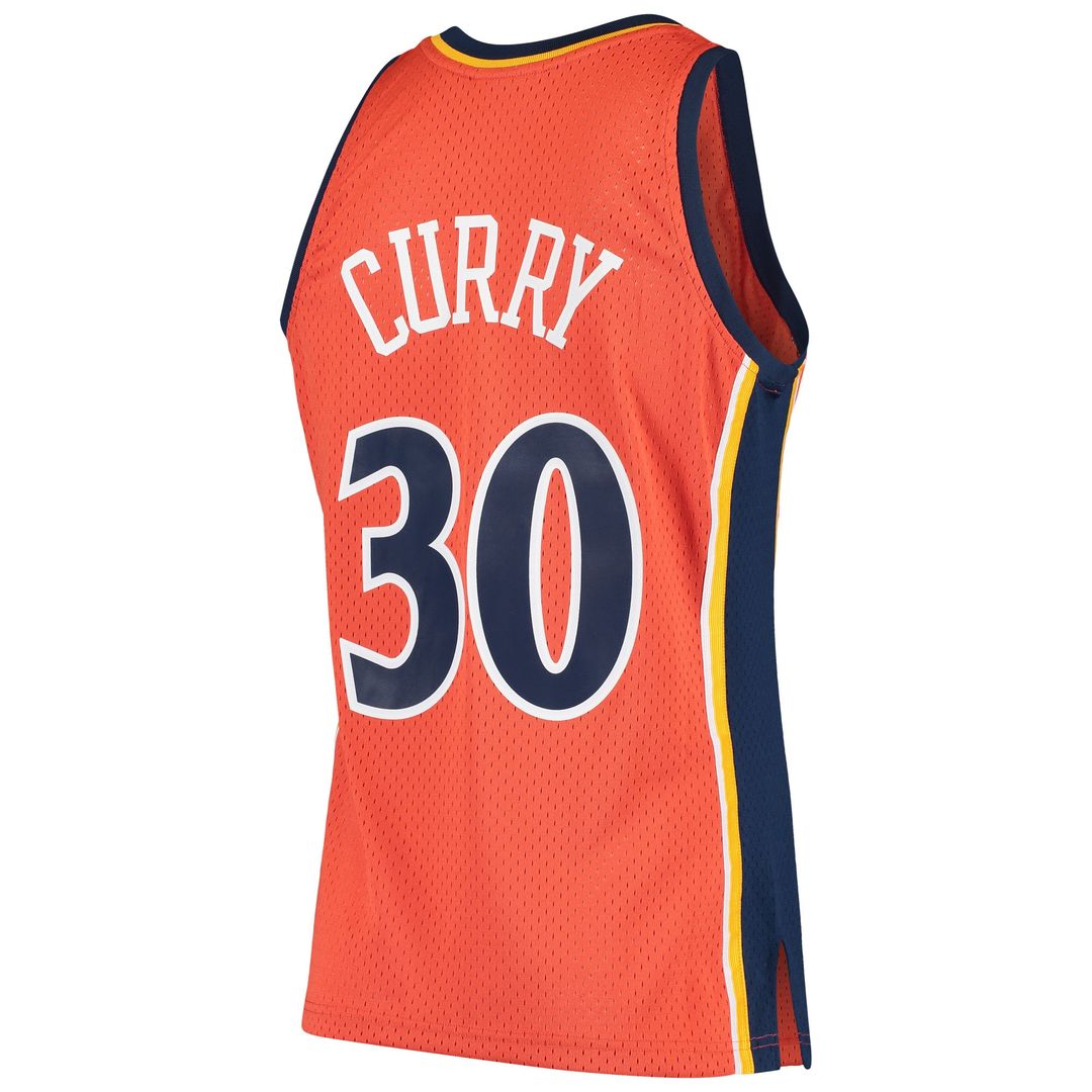 Golden State Warriors Stephen Curry Mitchell & Ness Hardwood Classics Swingman Jersey - White Team Jersey Sports Fan Apparel