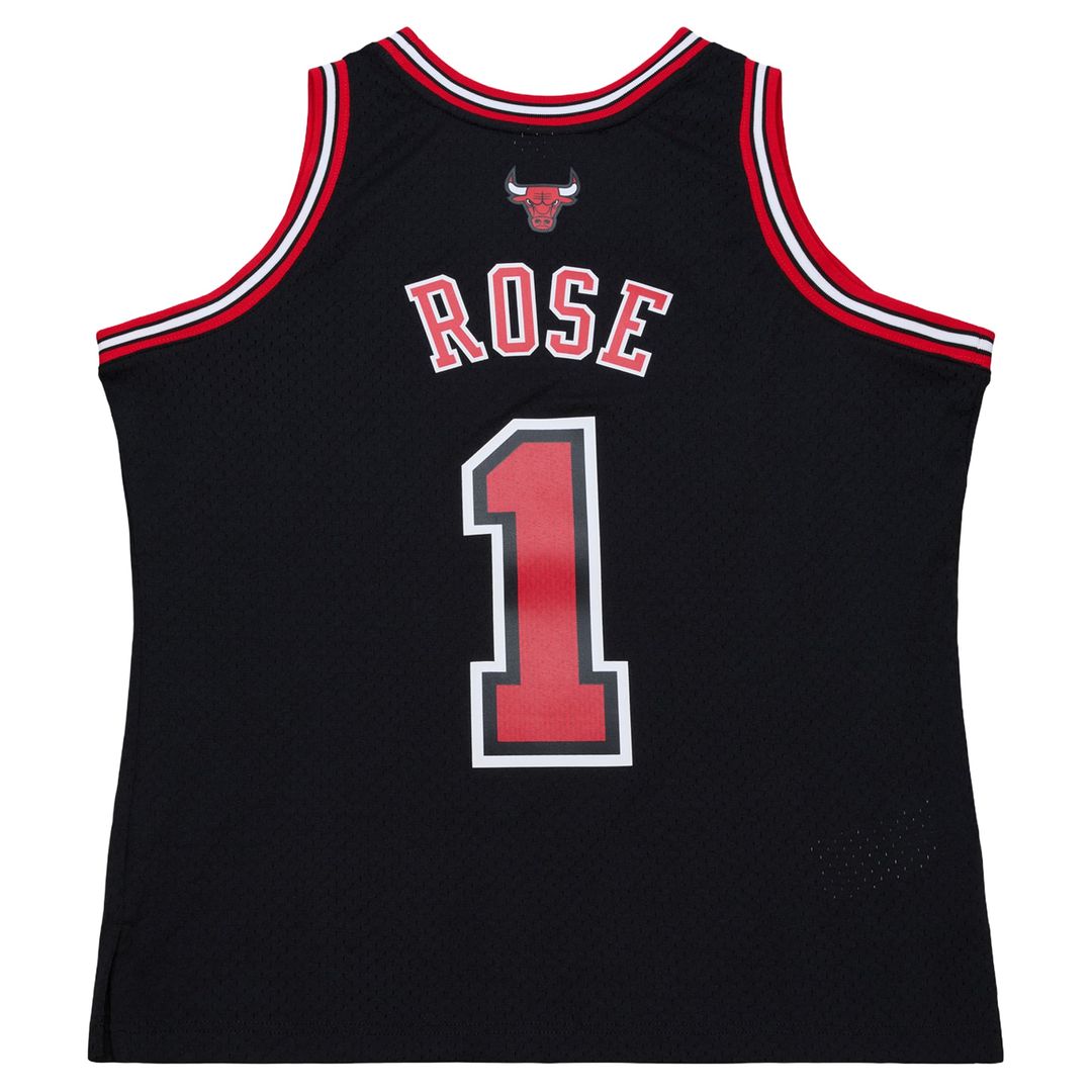 Chicago Bulls Derrick Rose Mitchell & Ness Big & Tall 2010/11 Swingman Jersey - Black Team Jersey Sports Fan Apparel