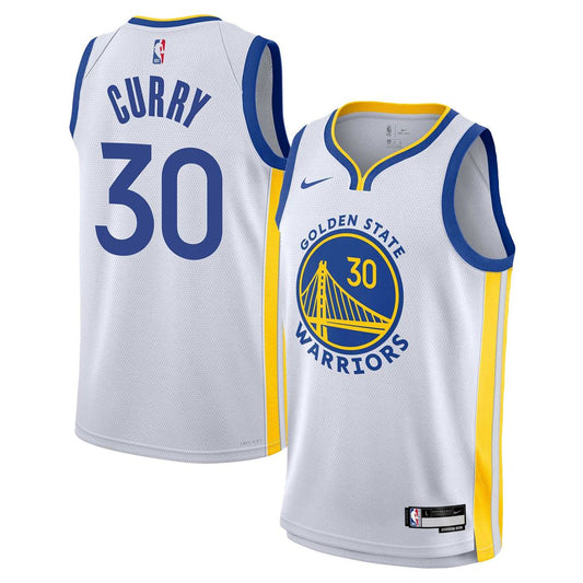 Golden State Warriors Stephen Curry Nike Youth Swingman Jersey - Association Edition - White Team Jersey Sports Fan Apparel