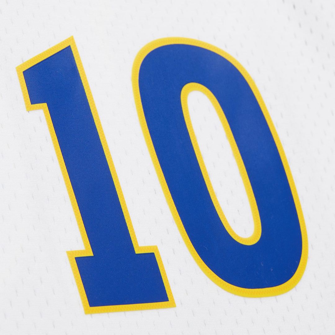 Golden State Warriors Tim Hardaway Mitchell & Ness Hardwood Classics 1990/91 Swingman Jersey - White Team Jersey Sports Fan Apparel