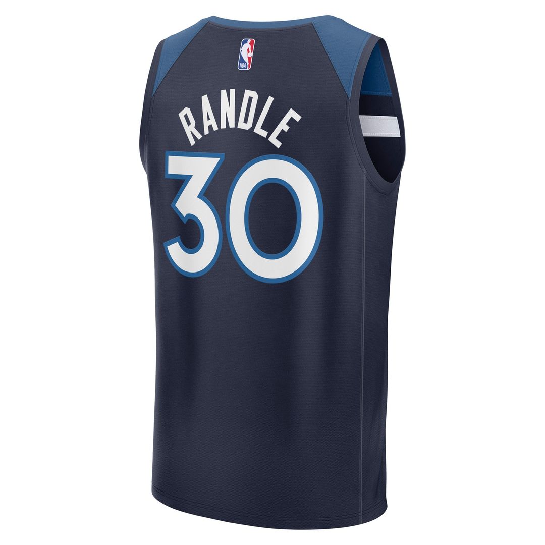 Minnesota Timberwolves Julius Randle Fanatics Fast Break Replica Player Jersey - Icon Edition - Navy Team Jersey Sports Fan Apparel