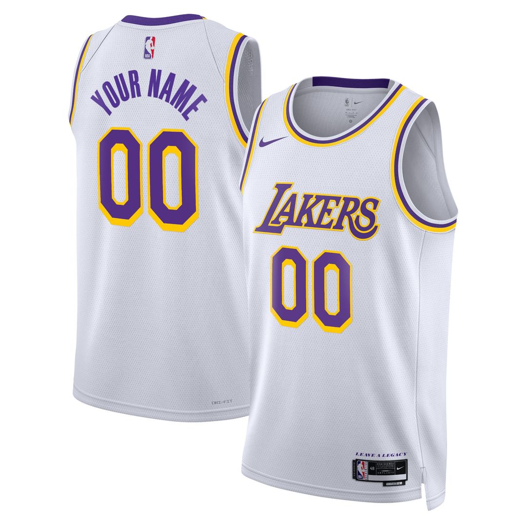 Los Angeles Lakers Nike Unisex Swingman Custom Jersey Gold - Icon Edition Team Jersey Sports Fan Apparel