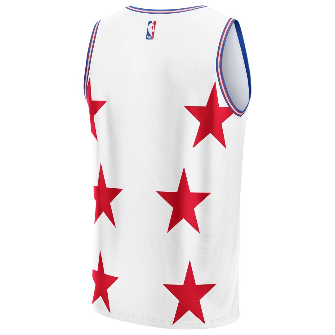 Philadelphia 76ers NBA & KidSuper Studios by Fanatics Unisex Hometown Jersey - White Team Jersey Sports Fan Apparel