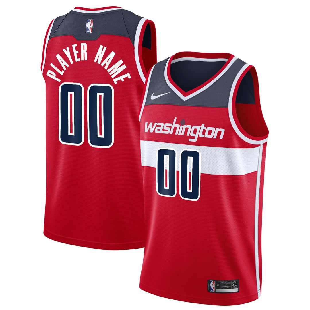 Washington Wizards Nike 2020/21 Swingman Custom Jersey - Association Edition - White Team Jersey Sports Fan Apparel
