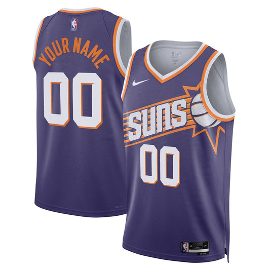 Phoenix Suns Nike Unisex Swingman Custom Jersey - Purple - Icon Edition Team Jersey Sports Fan Apparel