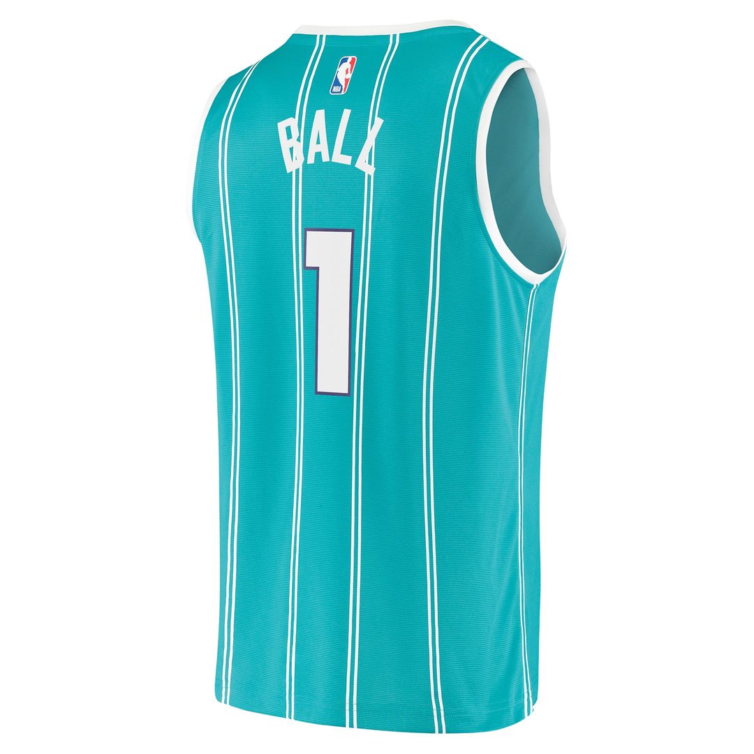 Charlotte Hornets LaMelo Ball Fanatics Fast Break Replica Jersey - Icon Edition - Teal Team Jersey Sports Fan Apparel