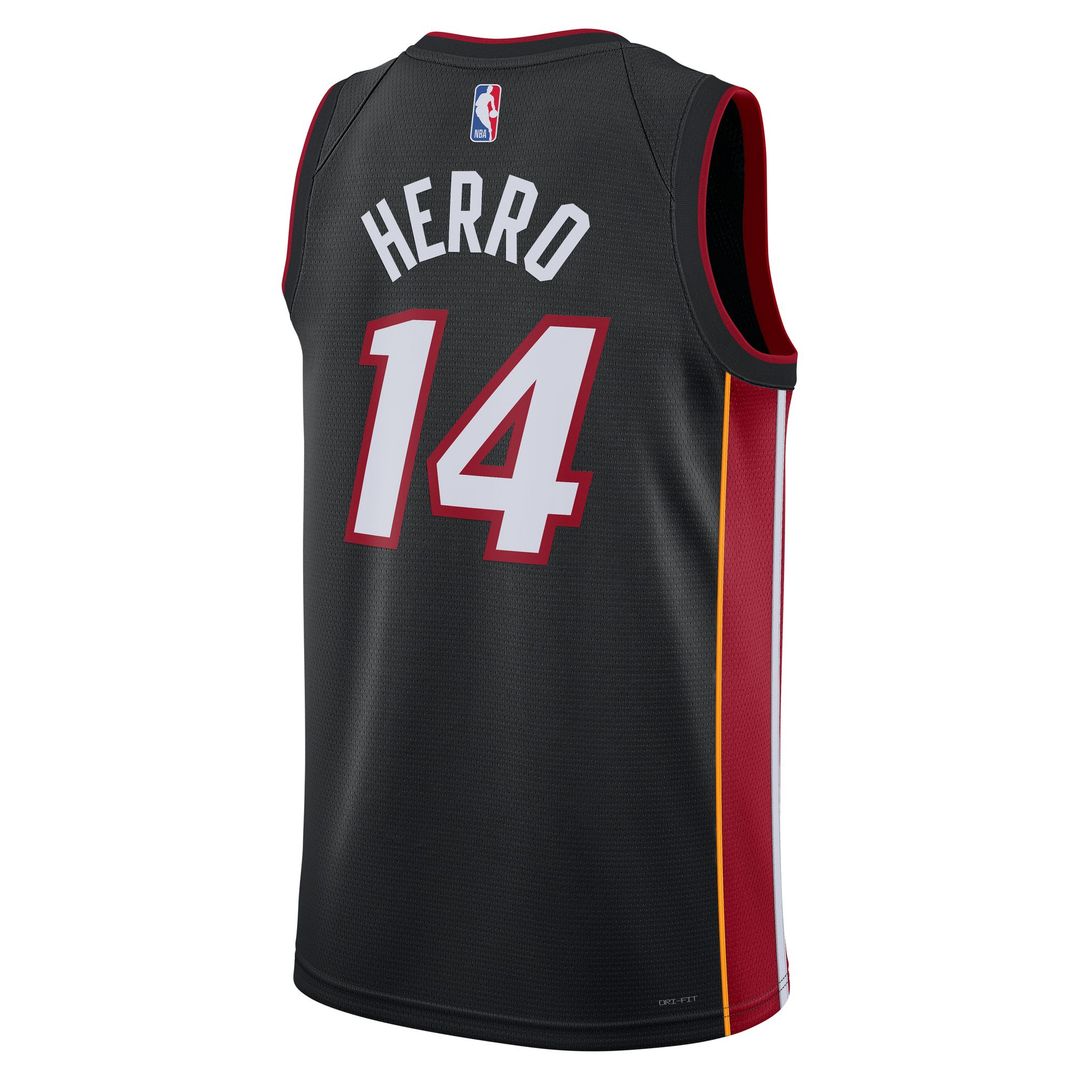 Miami Heat Tyler Herro Nike Unisex Swingman Jersey - Icon Edition - Black Team Jersey Sports Fan Apparel