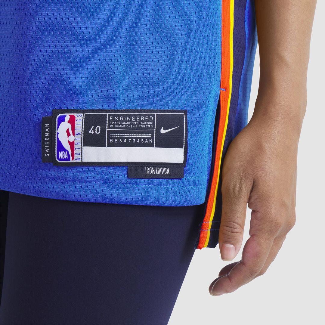 Oklahoma City Thunder Chet Holmgren Nike Unisex 2022 NBA Draft First Round Pick Player Swingman Jersey - Icon Edition - Blue Team Jersey Sports Fan Ap